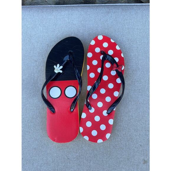 Disney Parks Mickey & Minnie Mouse flip-flops size 7 - Picture 4 of 4